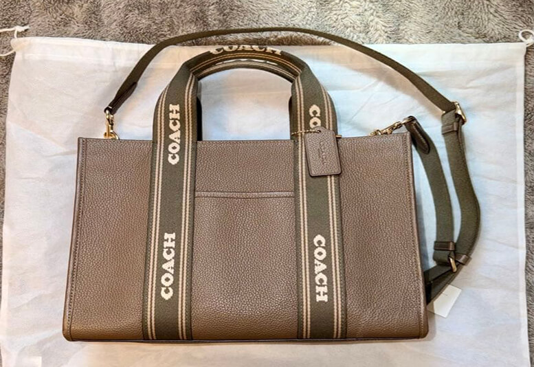 COACHブラウンショルダー・トートバッグ